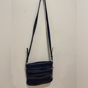 Navy blue Liz Claiborne cross body purse